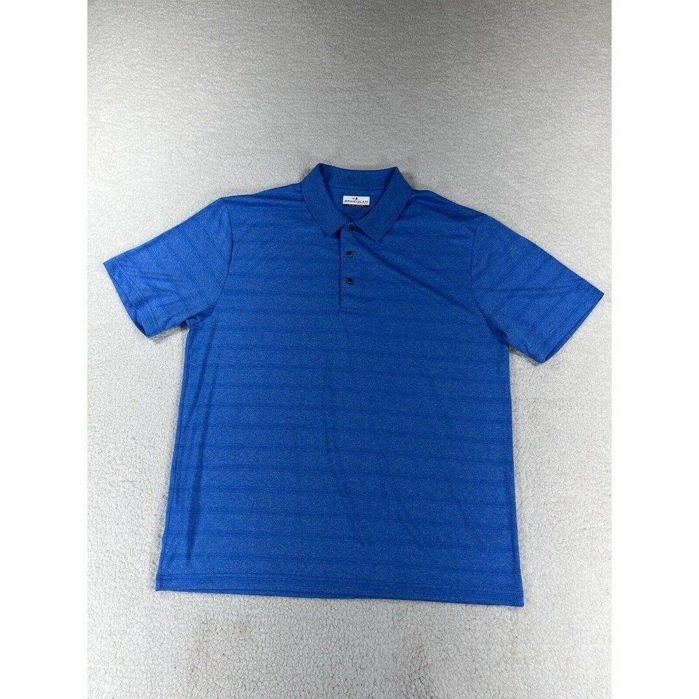 Grand Slam Performance Polo Men's Size XL Blue‎ Short Sleeves Golf Shirt